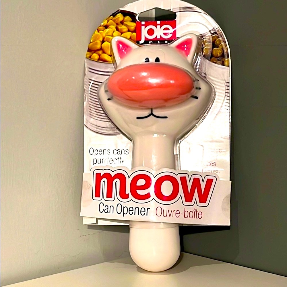 Joie Meow Cat Can Opener - White and Pink